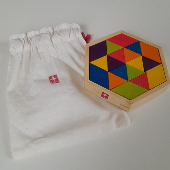 Hape Mini Mixed Shape Geometric Mosaic Puzzle Toy - Picture 5 of 11